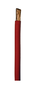 Welding Cable, 3/0 Ga, Red