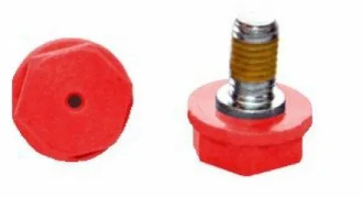 Terminal bolt M10 w/ Testing point Red 10x18 (801720051)