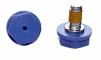 Terminal bolt M10 with testing point blue 10x18  (801720050)