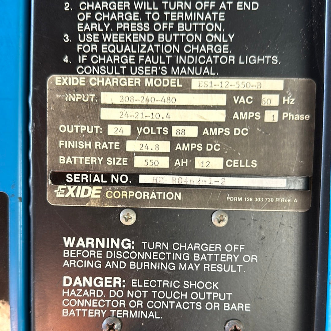 Exide Systems 1000 Battery Charger